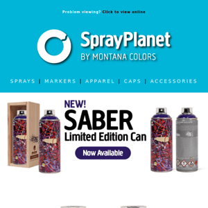 NEW! SABER Limited Edition Can - Now Shipping!