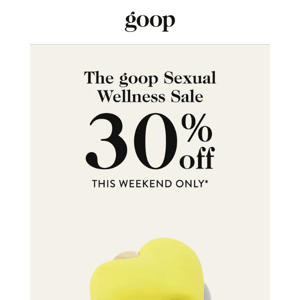 30% off goop sexual wellness