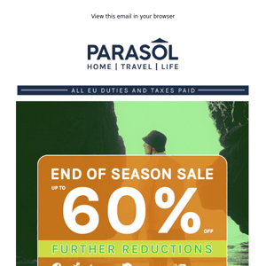 Further Reductions... End of Season Sale.