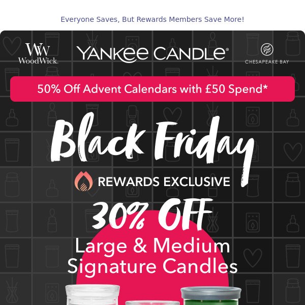 Yankee Candle Black Friday Sale, 50% Off EVERYTHING