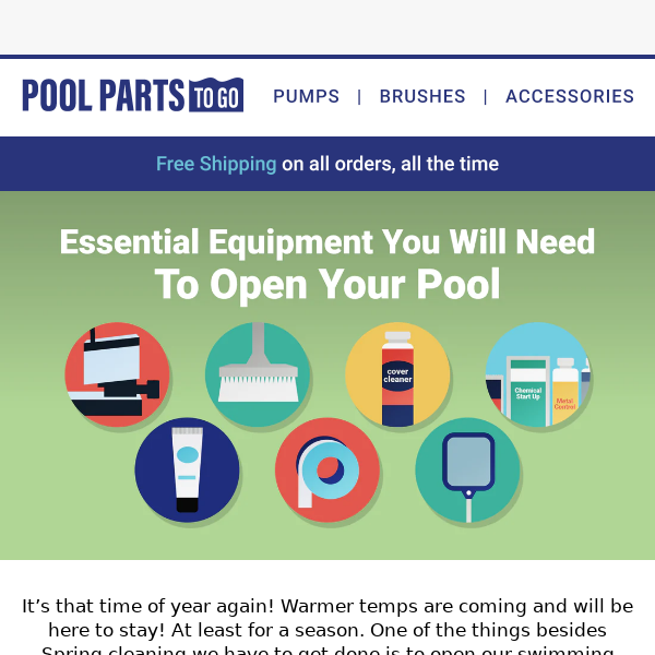 ✅ Must-have pool equipment you'll need to open your pool