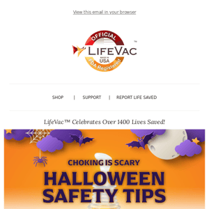 Halloween Safety Tips from LifeVac