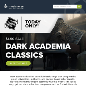 $1.50 Dark Academia Piano Solos 🎹