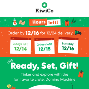 HOURS LEFT: Save 20% on top-rated Domino Machine for guaranteed holiday delivery