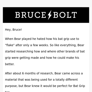 Bruce Bolt BOLT: Better Bat Grip Guaranteed