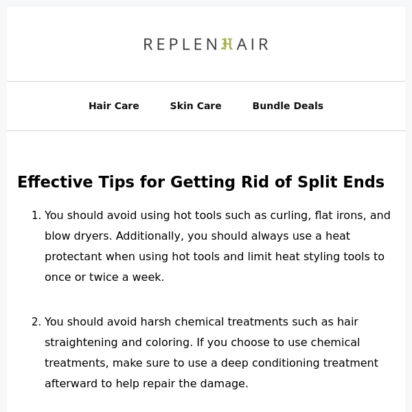 Effective Tips for Getting Rid of Split Ends ❤️