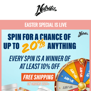 Spin The Wheel - Up To 20% OFF