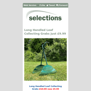 Long Handled Leaf Collecting Grabs just £9.99