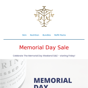 Remember and Save: Memorial Day Sale Starts Now