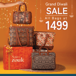 Grand Diwali Sale : Buy any Bag at 1499 ONLY!