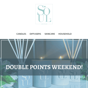 Double Points This Weekend 🎉