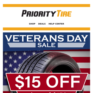 Amazing discounts for Veterans Day! 🇺🇸