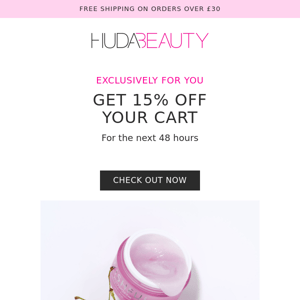15% off your order status...