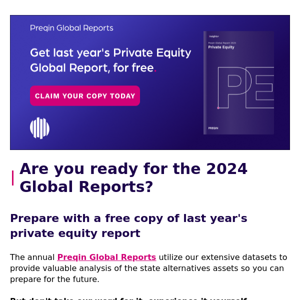 Exclusive offer: free 2023 Preqin Global Report