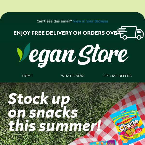Stock up on snacks for Summer!