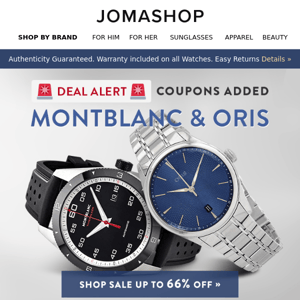 🚨 Deal Alert 🚨 MONTBLANC & ORIS WATCHES