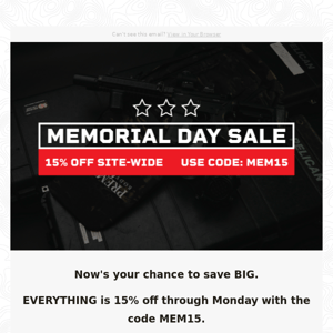 Memorial Day savings: Get armor for up to 20% off