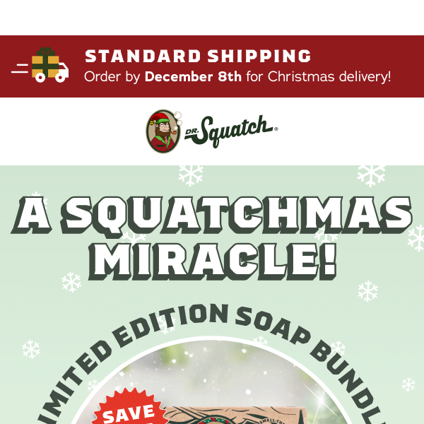 Dr. Squatch: $14 Off Limited Edition Bundle O' Bourbon! - Hello