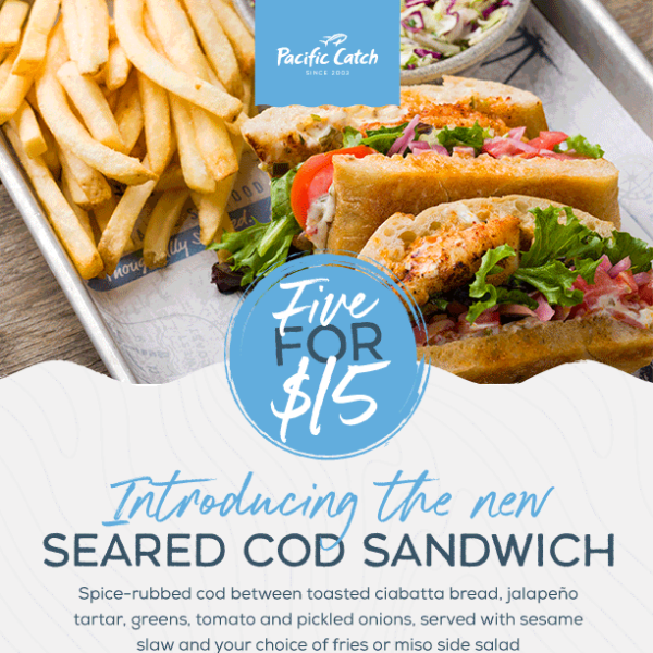 $15 fish sandwich including sides?! YES!