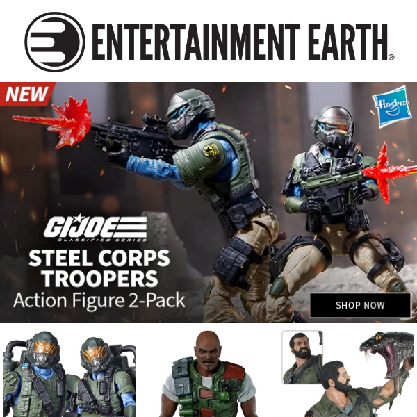 Hasbro G.I Joe Classified Series Steel Corps Troopers 6-in Action Figure  Set 2-Pack
