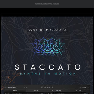 EXTENDED: Staccato by Artistry Audio - 33% Off!