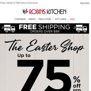 NOW OPEN: The Easter Shop 🐇🐣 Up to 75% off