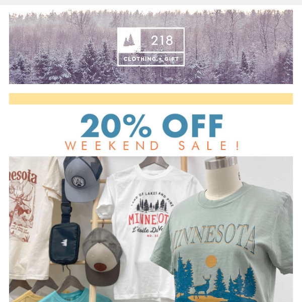 20% Off Sale: Ends Tomorrow Night!