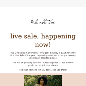 🤩New year, New Live Sale HAPPENING NOW!! 🤩