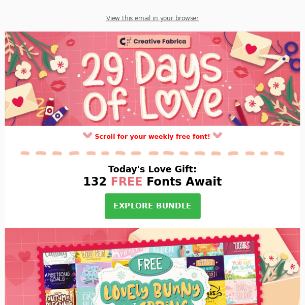 💐 29 Days of Love: FREE Spring-Themed Fonts!