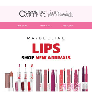 Hi, Maybelline Lips from $4.95! 💄