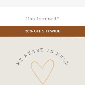 Lisa Leonard Designs,  I’m grateful for you 💖