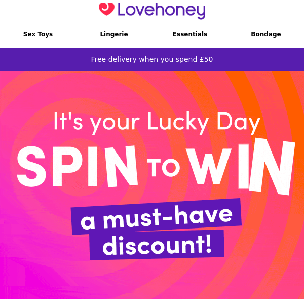 Feeling Lucky? Win up to 50% Off! 🏆