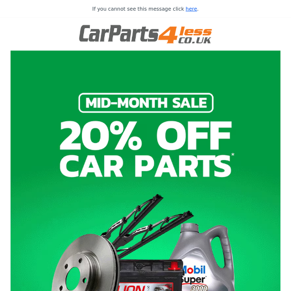 Hi Car Parts 4 Less 20% Off Car Parts Ends Soon!