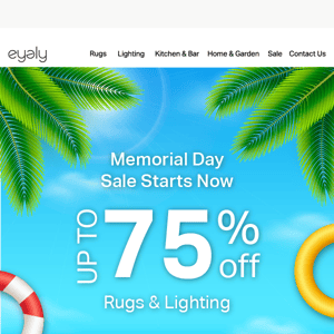 Memorial Day Savings Start Now