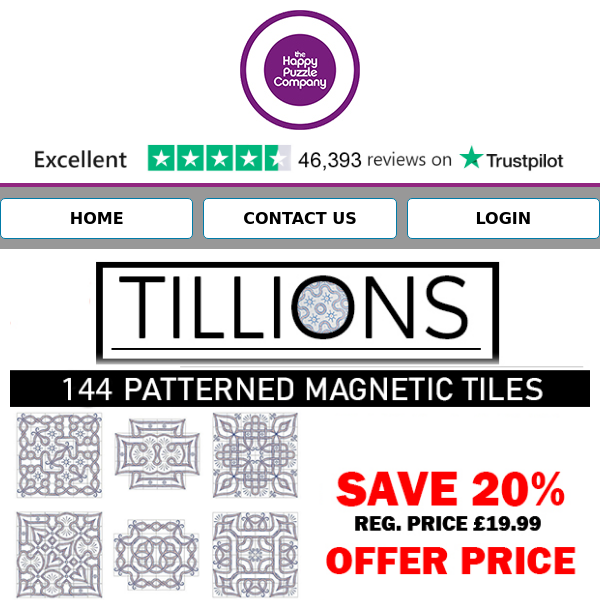 LAST CHANCE! Tillions - the ultimate in family creativity - 20% OFF!