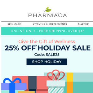 🎁 Give the Gift of Wellness this Season - Shop 25% off Site Wide 🎁