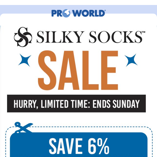 Sale on Silky Socks Sublimation Apparel! Hurry, Ends Tomorrow!