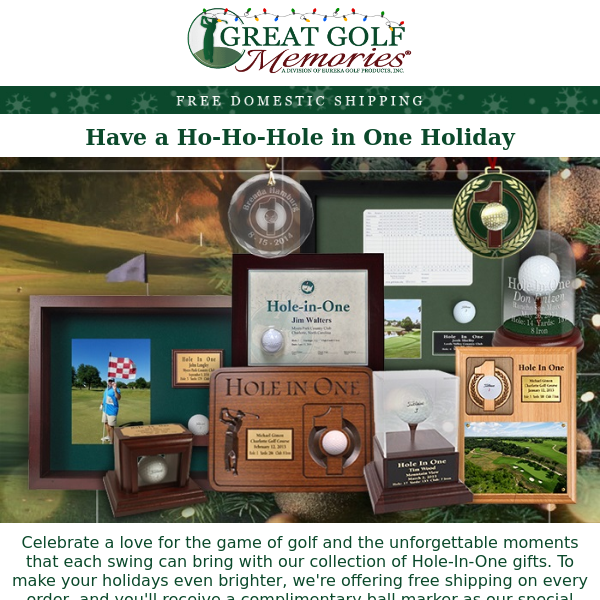 🎄🏌️‍♂️ Swing into Holiday Bliss with Hole in One Gifts!