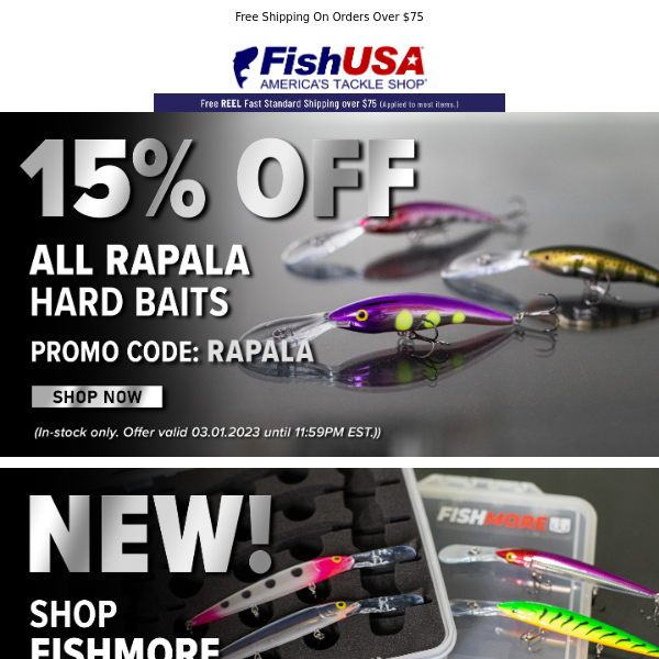 Last Chance to Save on Some of Your Favorite Hard Baits!