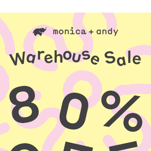 Warehouse Sale is ON: Shop up to 80% off 🎉