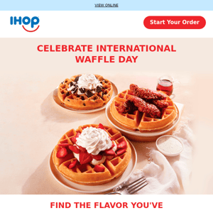 Celebrate International Waffle Day 🧇🎉