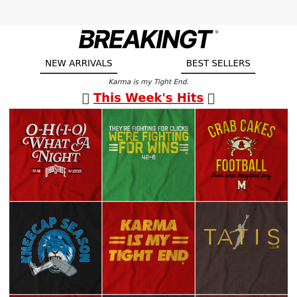 New Shirts: CFB Statement Wins & THAT Moment in KC 👀