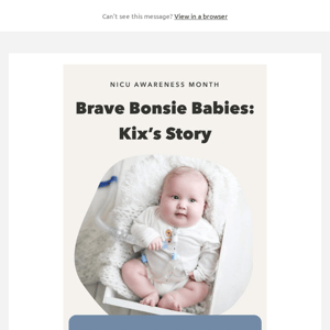 NICU Awareness Month: Brave Bonsie Babies: Kix’s Story