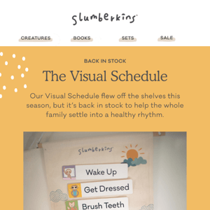 Our Visual Schedule is Back in Stock!