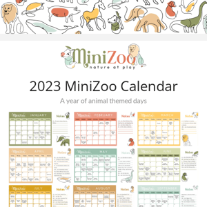 Your Free 2023 Animal Themed Days Calendar Inside 🐨💌