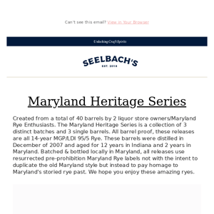 Maryland Heritage Series - 3-Bottle Set Is Live