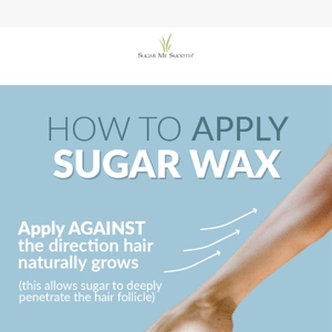 How to Apply Sugar Wax! ➡️