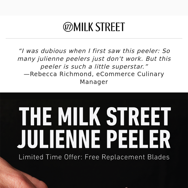 The Milk Street Julienne Peeler - Christopher Kimball's Milk Street