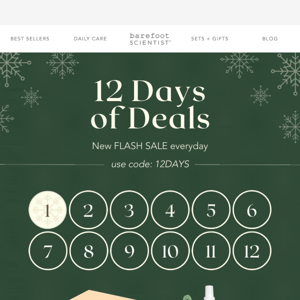 12 Days of Deals Starts Now! 🎅