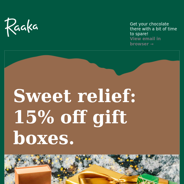 Procrastinator's delight: 15% off gift boxes + class gift cards!